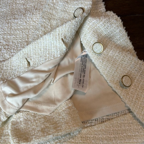 Zara NWT Off White Boucle’ Sleeveless Fully Lined Fit & Flare Mini Dress Sz. XS - Picture 14 of 16
